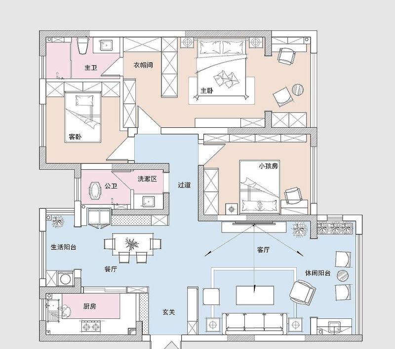 长沙夫妻晒125㎡新家，装修美式混搭风格，越看越顺眼，很温馨 - 家居知识