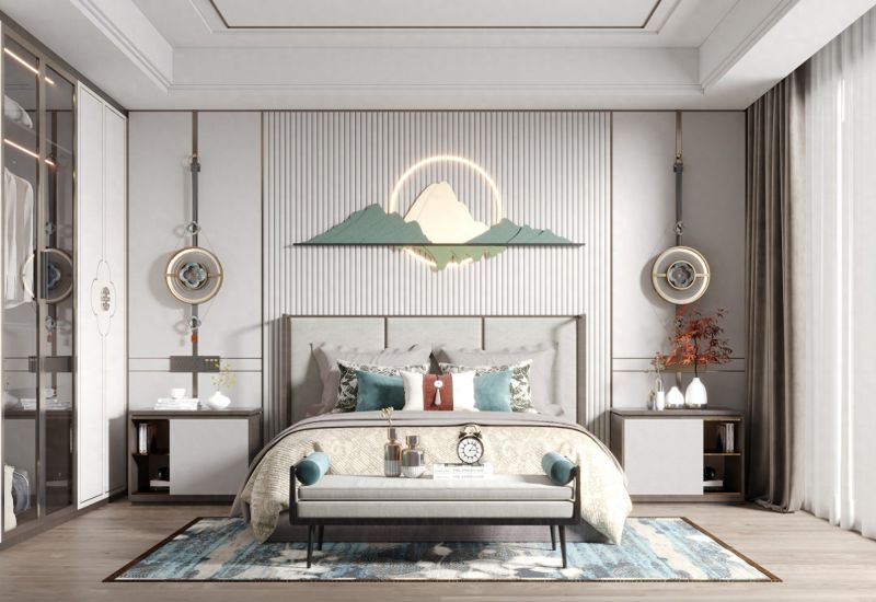 济南新中式大宅定制，对称留白演绎东方格调