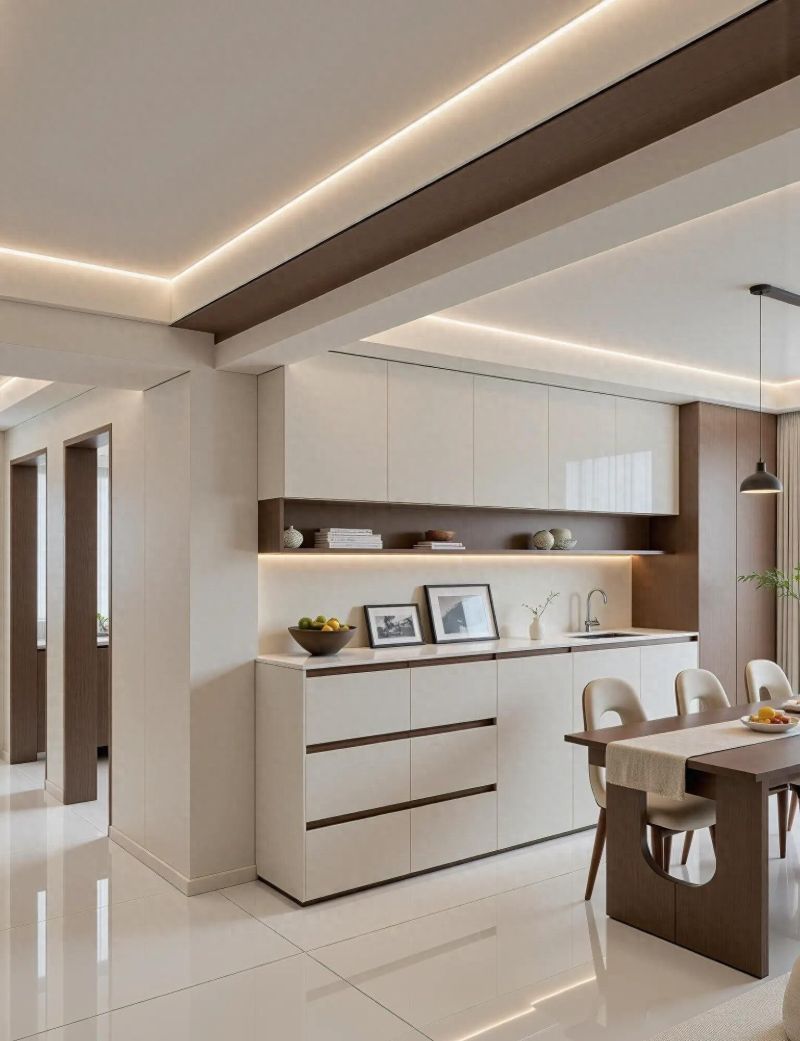 128平极简奶油古风家，温馨与高级感的完美融合