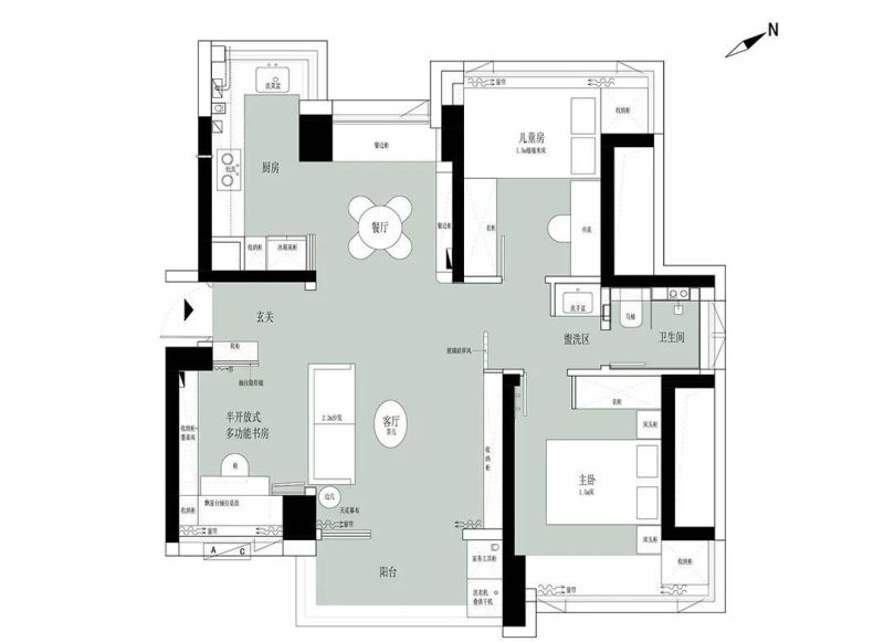 法式风格神改造!无电视墙+次卧打通,空间瞬间放大效果惊艳 法式风格神思路!无电视墙+次卧打通,视觉效果直接拉满显大! - 家居知识