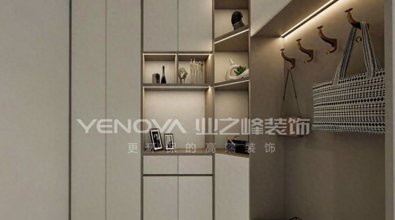 90㎡现代简约风装修案例，唐山吴家庄的极简美学 | 业之峰装饰