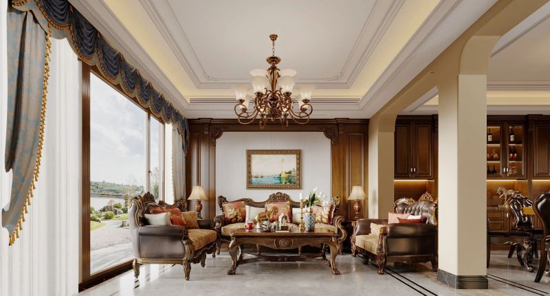 414㎡美式风排屋装修-诸暨江南里小区 - 家居知识