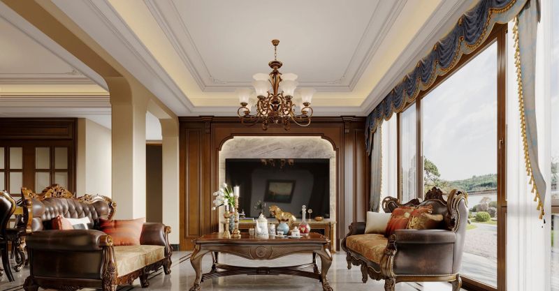 414㎡美式风排屋装修-诸暨江南里小区 - 家居知识