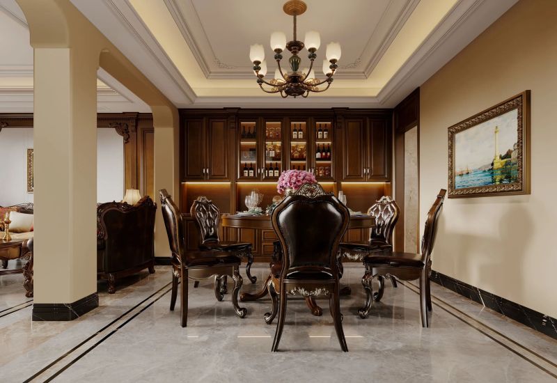 414㎡美式风排屋装修-诸暨江南里小区 - 家居知识