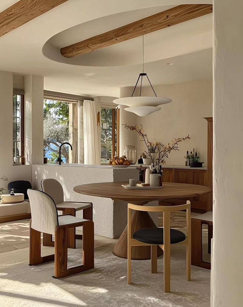 奶油侘寂中古风,自然与复古碰撞的治愈系家居设计 奶油侘寂中古风全屋设计深度解析:自然与复古交织的治愈居所 - 家居知识