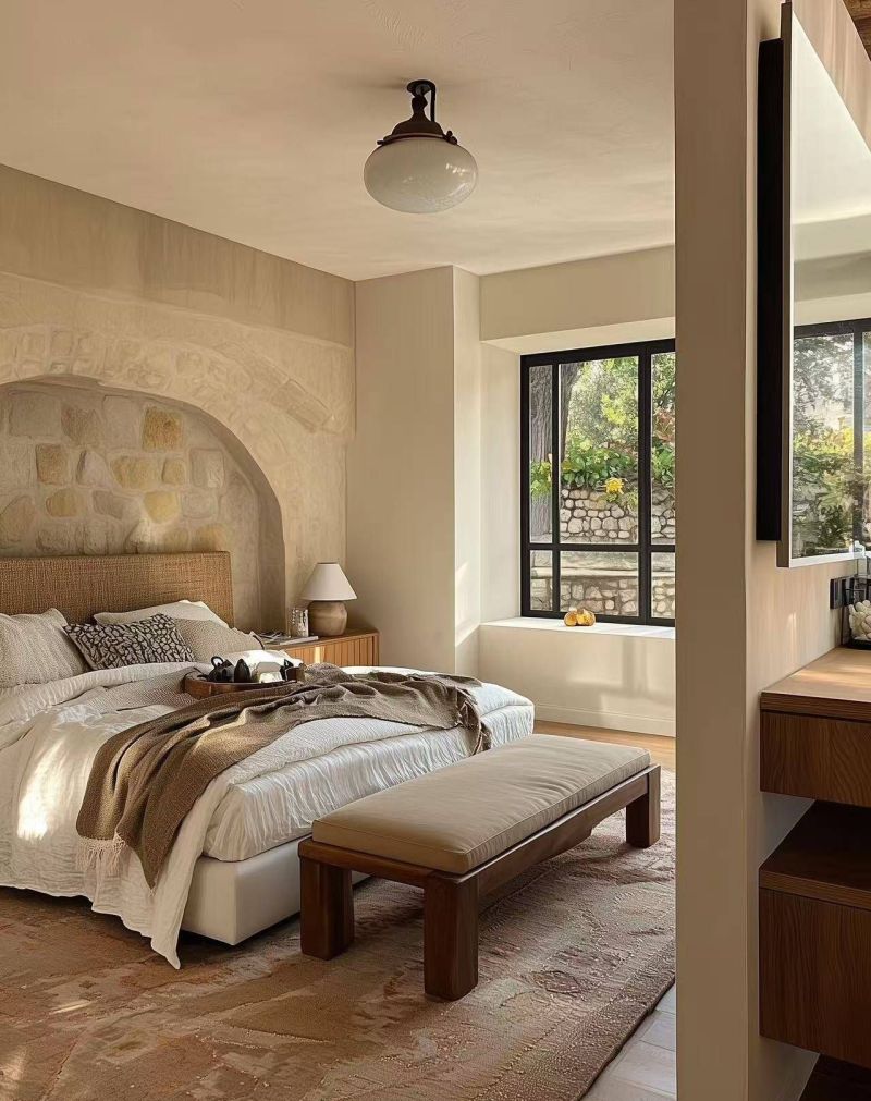 奶油侘寂中古风,自然与复古碰撞的治愈系家居设计 奶油侘寂中古风全屋设计深度解析:自然与复古交织的治愈居所 - 家居知识