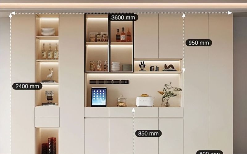 餐边柜合集，抄作业吧，尺寸都标好了！真是太太太有品位了！ - 家居知识