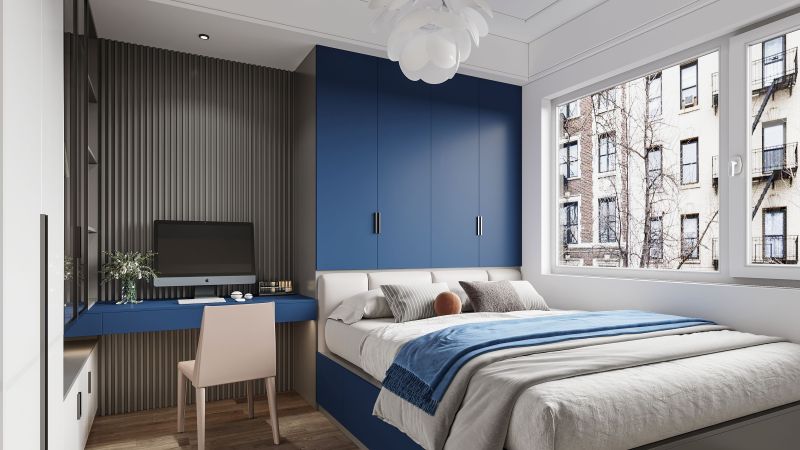 8㎡次卧封神！榻榻米衣柜书桌一体，一个房间顶三个用 - 家居知识