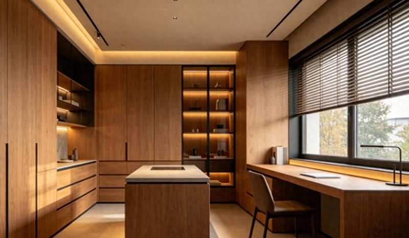 原息柏木板阳台柜垂直收纳系统解析，全屋定制优选方案