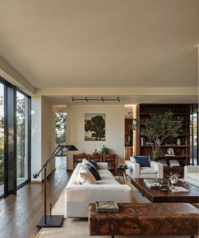 60后退休夫妇135㎡原木风新家，一进门就让人放松！