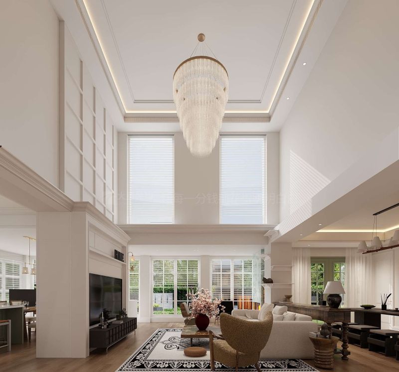 株洲装修设计：550㎡现代美式风格别墅装修，舒适社交场域 - 家居知识