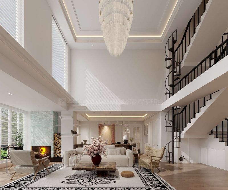 株洲装修设计：550㎡现代美式风格别墅装修，舒适社交场域 - 家居知识