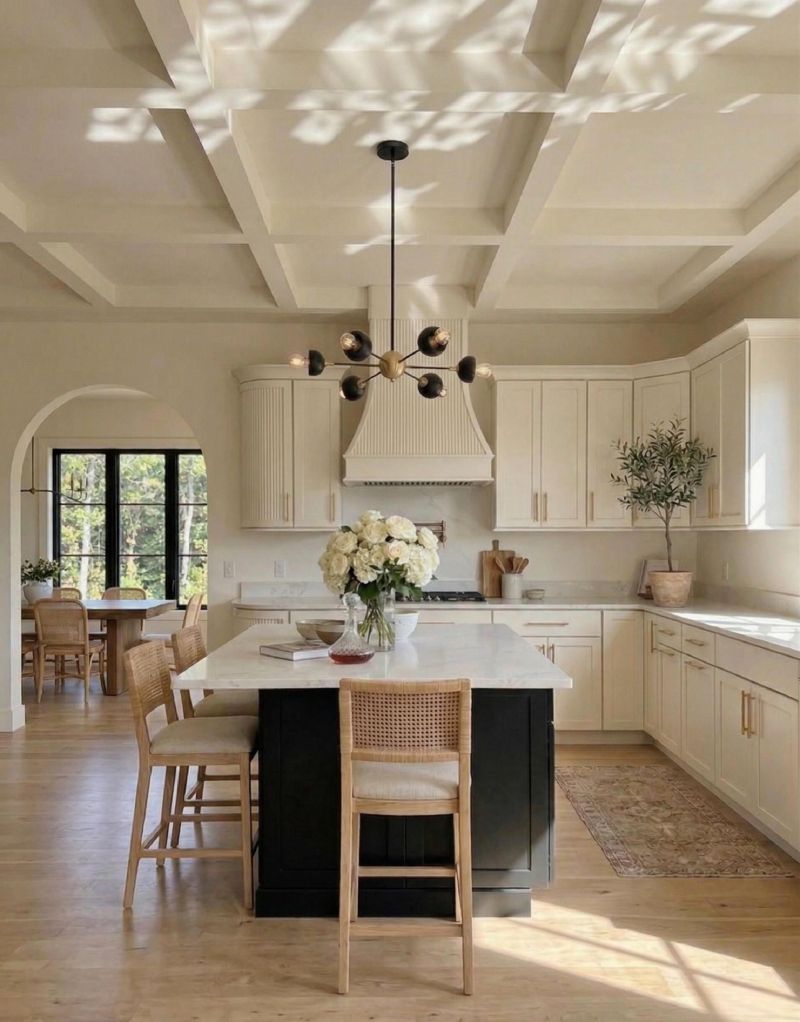 把阳光搬进厨房！自然美式美到我说不出话·开放式厨房真的太香了 - 家居知识