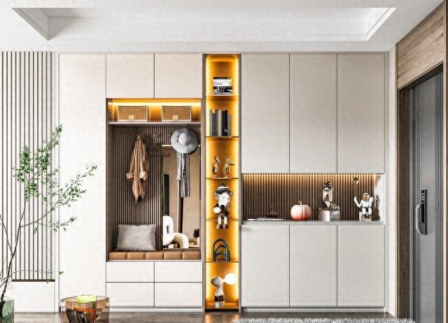玄关柜定制3大细节，轻松解决进门乱鞋难题