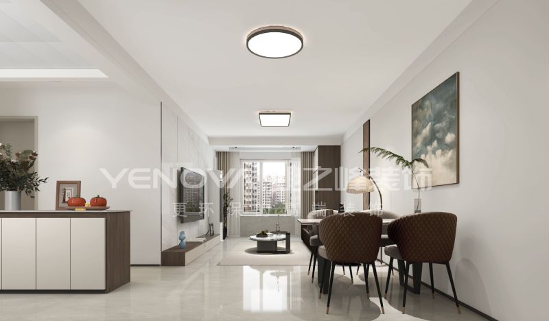 唐山新城澜樾府105平方米现代风格装修效果案例|业之峰装饰 - 家居知识