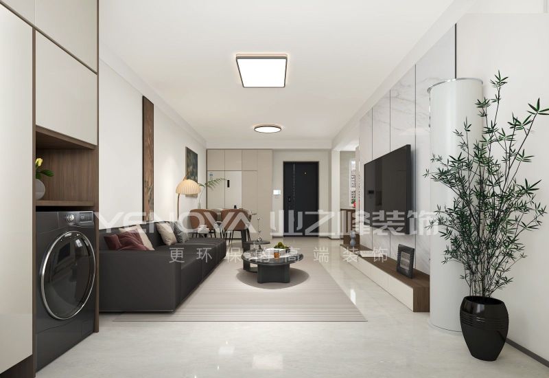 唐山新城澜樾府105平方米现代风格装修效果案例|业之峰装饰 - 家居知识