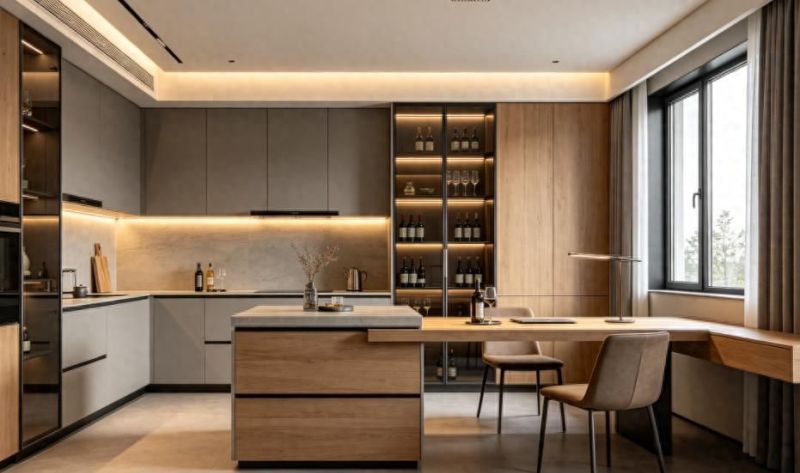 原息柏木板电视柜的‘藏露哲学’，露三成，藏七成