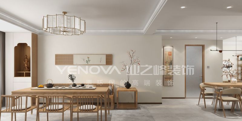 唐山甲第观澜127平方米新中式风格装修效果案例|业之峰装饰 - 家居知识