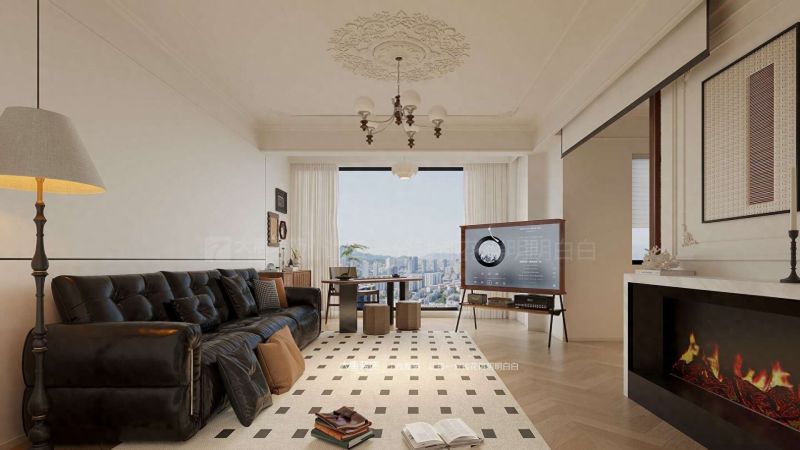 220㎡法式中古风装修，株洲设计演绎克制美学