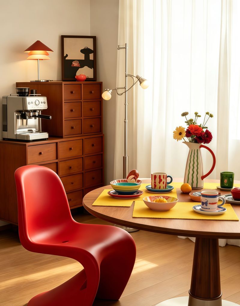 🟠83㎡新家！复古孟菲斯撞色也太绝了 - 家居知识