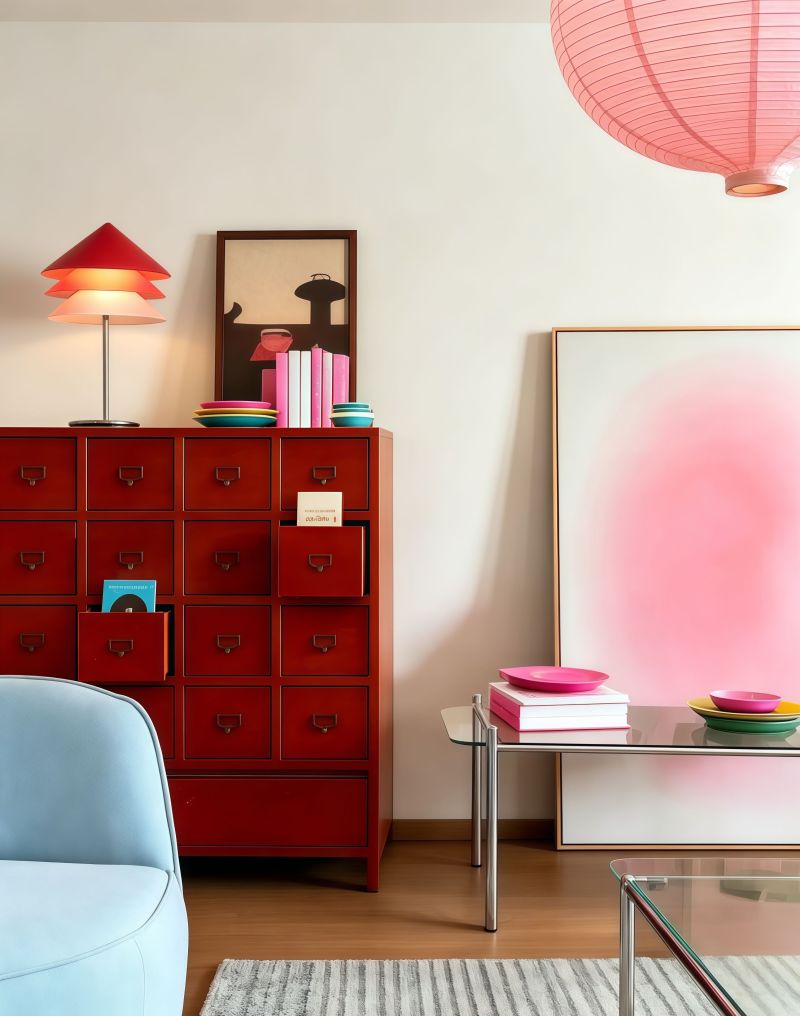 🟠83㎡新家！复古孟菲斯撞色也太绝了 - 家居知识