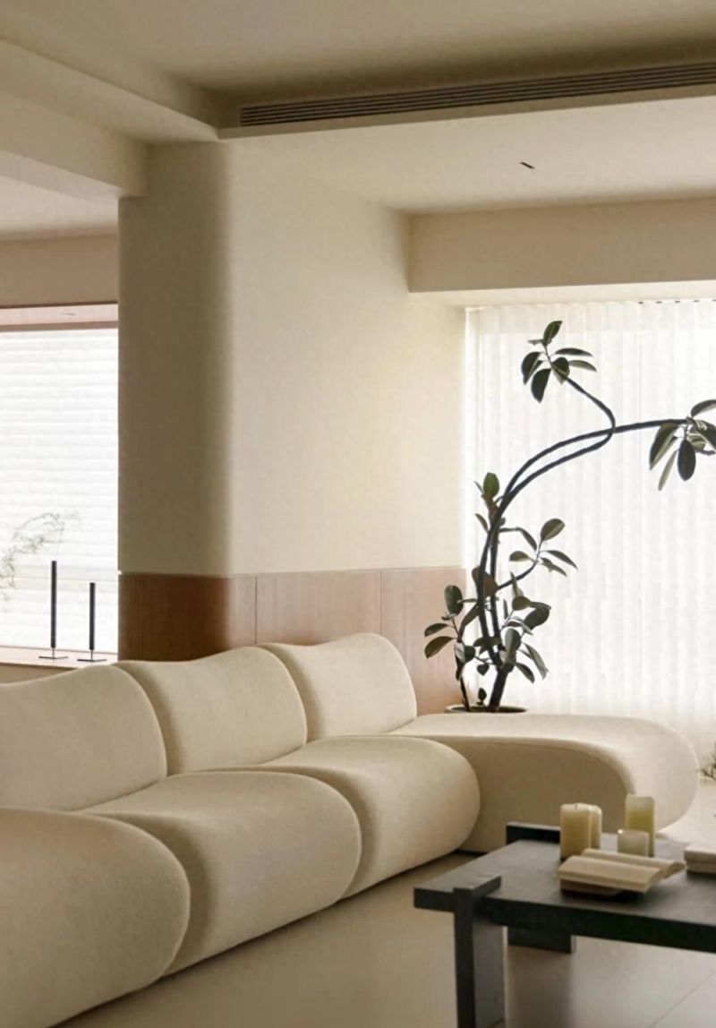 150㎡原木奶油色，普通人家的治愈系装修范本