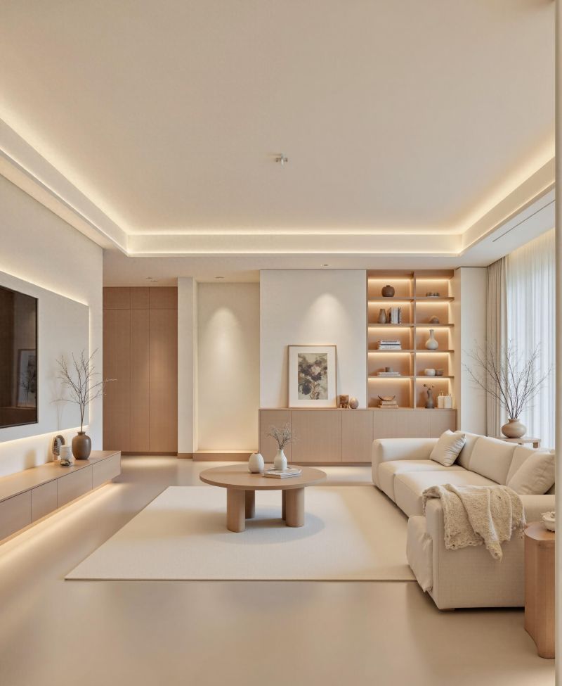 原木奶油风客厅设计，温馨治愈又高级