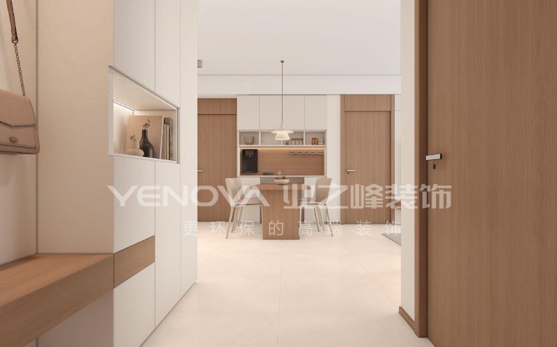 113㎡原木奶油风装修案例，唐山文旅·金地温馨家居设计 | 业之峰装饰