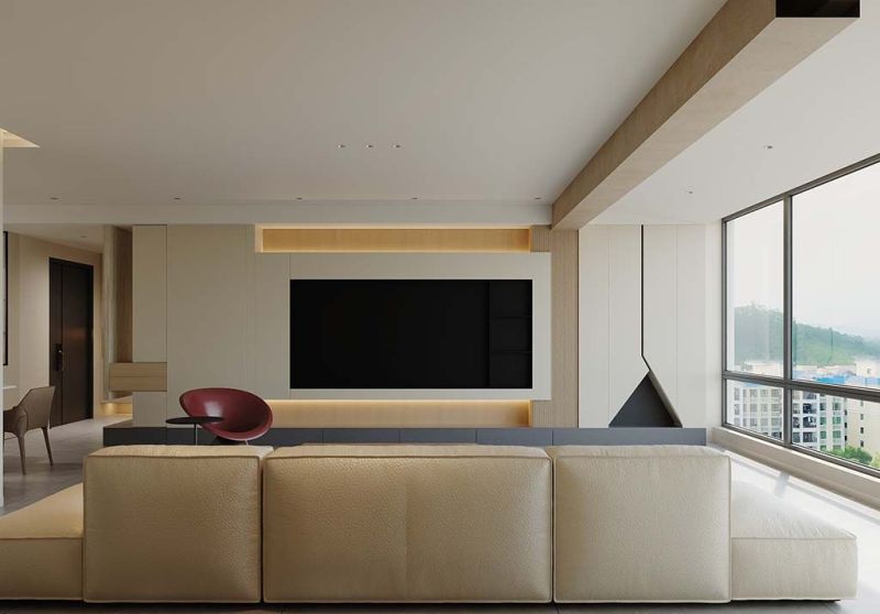 137㎡现代雅居|柔光滤镜下的雅奢美学 - 家居知识