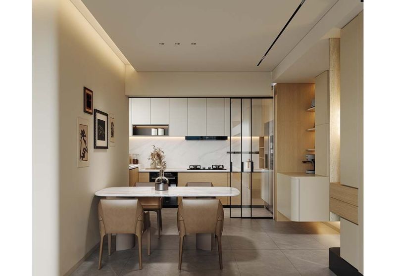 137㎡现代雅居|柔光滤镜下的雅奢美学 - 家居知识