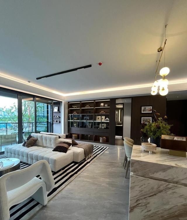 172m²现代意式，客餐厅大横厅，越看越大气 - 家居知识