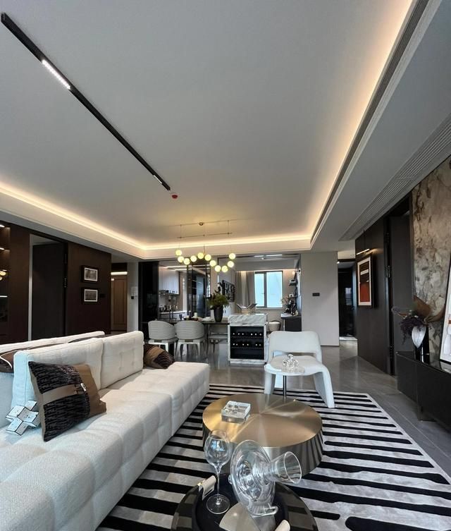 172m²现代意式，客餐厅大横厅，越看越大气 - 家居知识