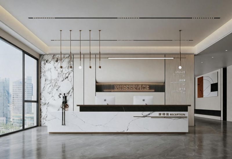 壹西格玛办公空间全案设计，现代极简风重塑商务质感