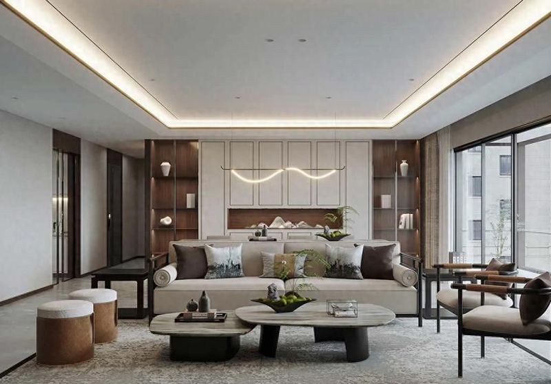 300㎡禅意新中式，素雅空间治愈都市焦虑