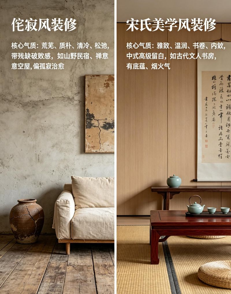 侘寂风与宋氏美学,东方极简的两种境界 一眼分清两种东方极简|侘寂风 VS 宋氏美学 - 家居知识