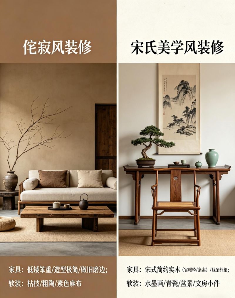 侘寂风与宋氏美学,东方极简的两种境界 一眼分清两种东方极简|侘寂风 VS 宋氏美学 - 家居知识