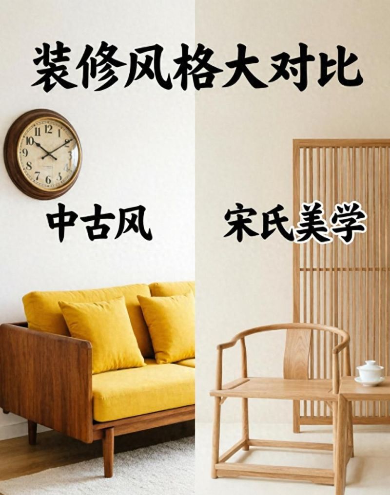 中古风与宋氏美学大PK,装修选风格必看指南 装修选风格必看|中古风 VS 宋氏美学详解 - 家居知识
