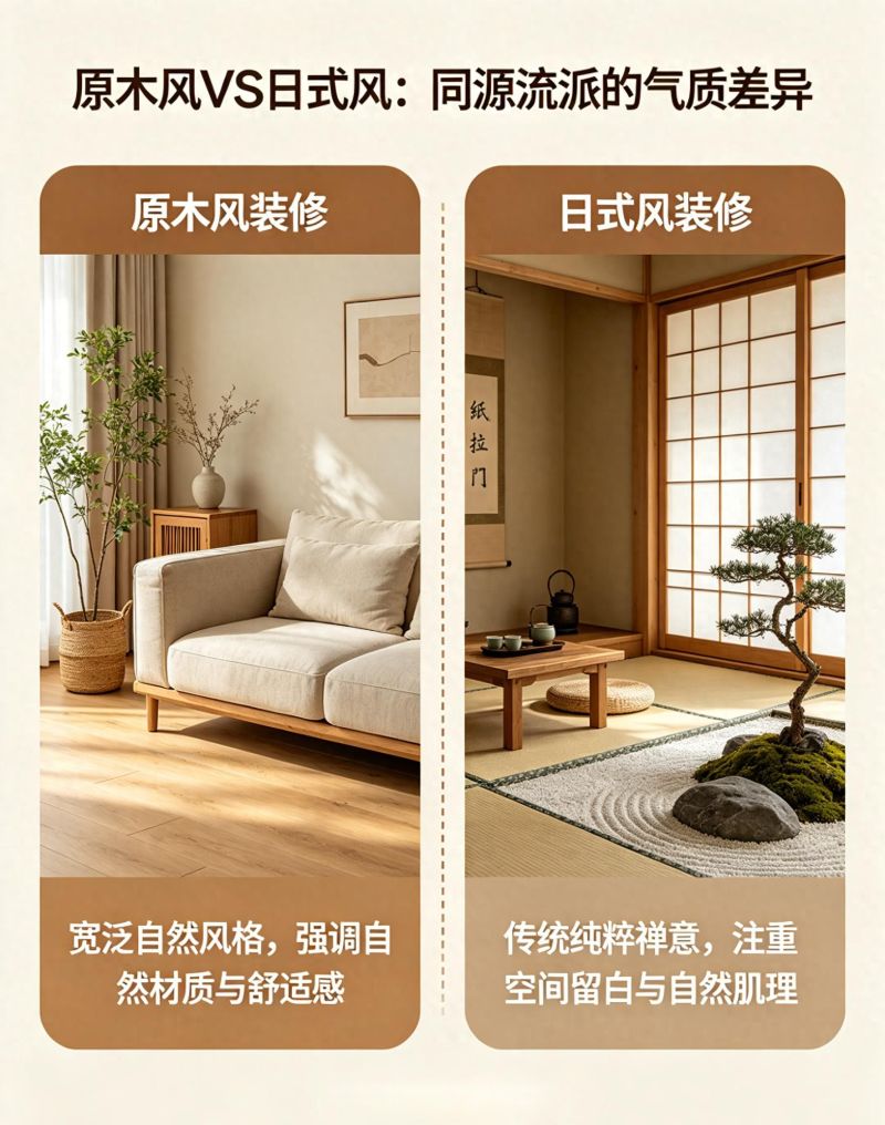 原木风vs日式风，一眼分清不踩坑