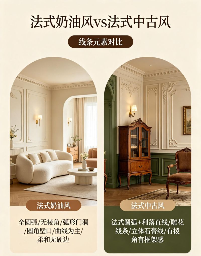 同款法式不同气质｜奶油风 & 中古风选型指南 - 家居知识