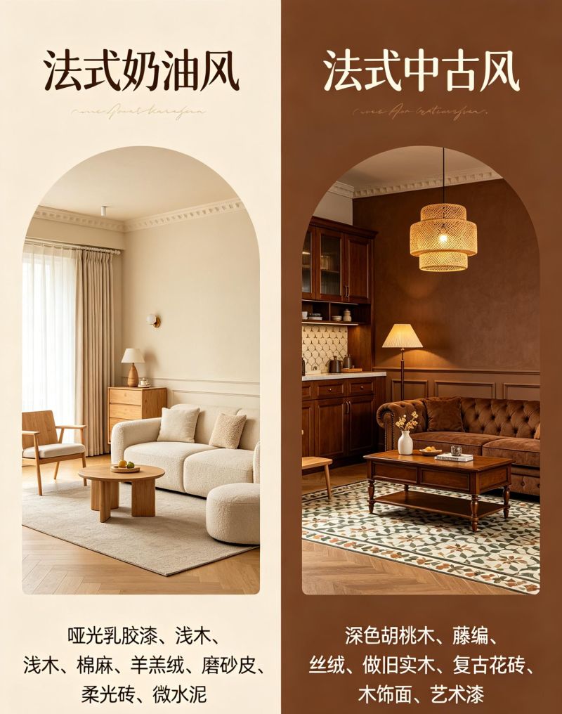 同款法式不同气质｜奶油风 & 中古风选型指南 - 家居知识