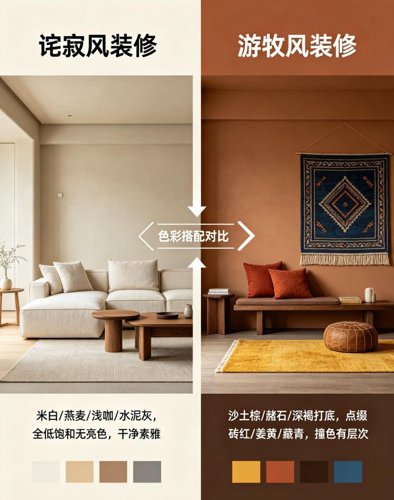 小众自然风装修,一文读懂侘寂风与游牧风的核心差异 小众自然风装修|侘寂与游牧风核心区别 - 家居知识