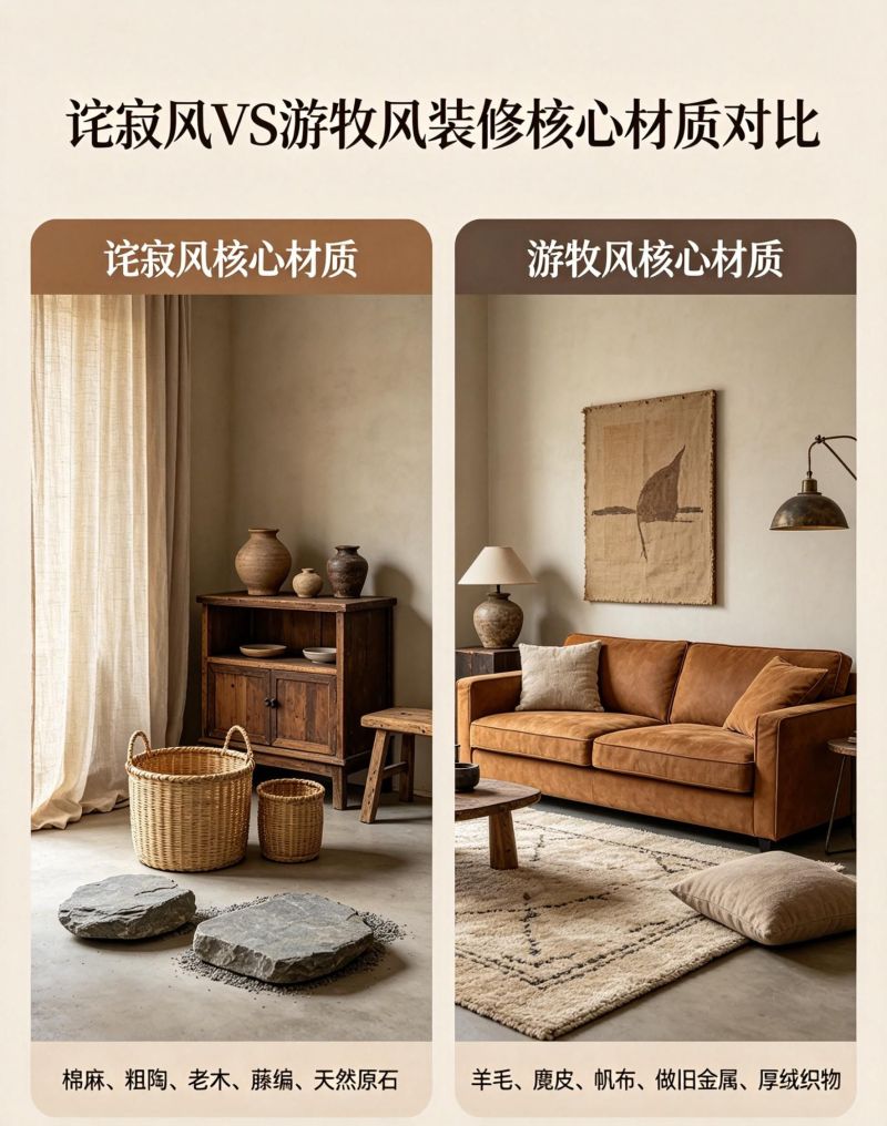 小众自然风装修,一文读懂侘寂风与游牧风的核心差异 小众自然风装修|侘寂与游牧风核心区别 - 家居知识