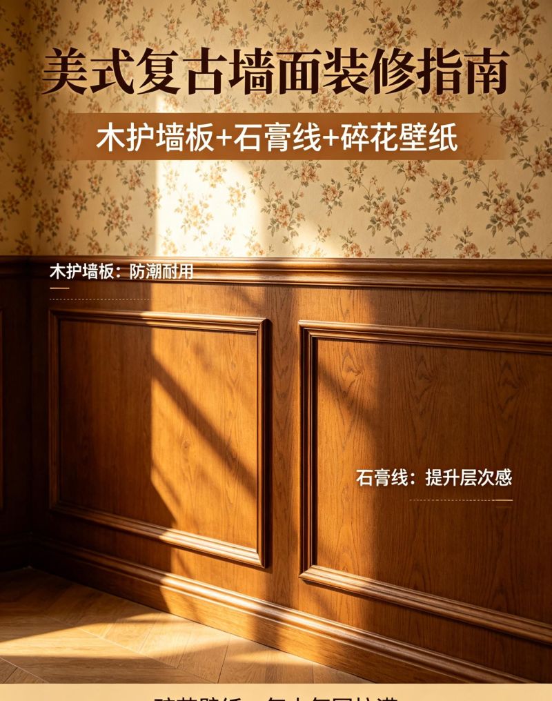 提炼美式复古装修核心,不堆砌,重质感 不堆砌重质感 美式复古装修精髓 - 家居知识