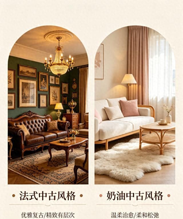 法式中古VS奶油中古,装修选款该pick谁? 装修选款纠结!法式中古 vs 奶油中古大对决 - 家居知识