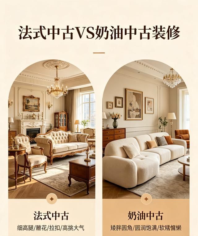 法式中古VS奶油中古,装修选款该pick谁? 装修选款纠结!法式中古 vs 奶油中古大对决 - 家居知识