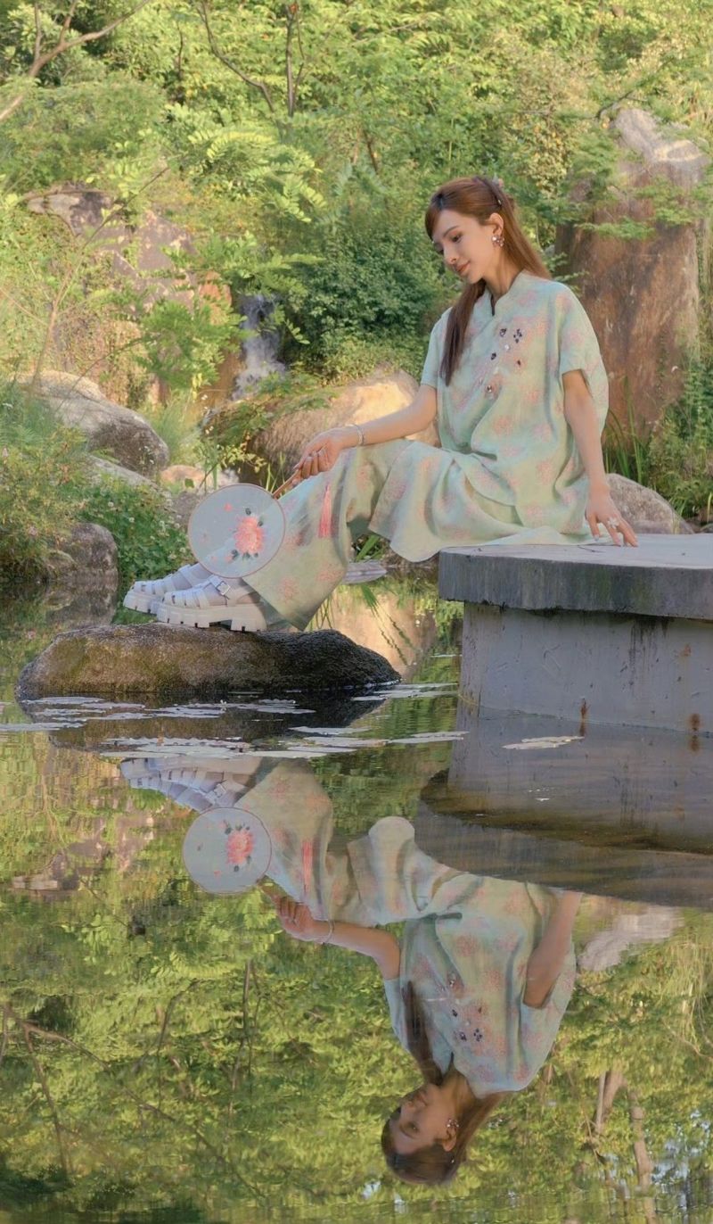 吴梵宁新中式造型,美如江南画中人