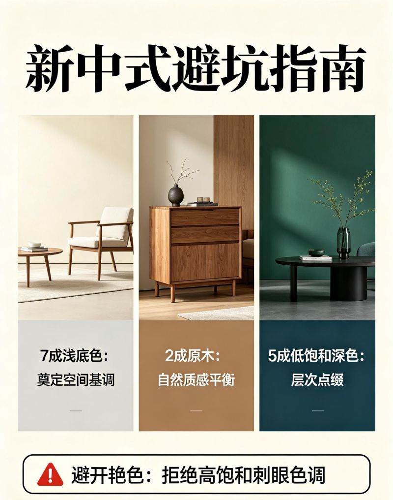 新中式装修避坑｜拿捏东方雅致氛围感 - 家居知识