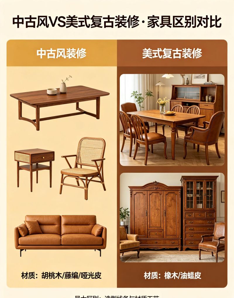 中古风 VS 美式复古｜复古装修别再分不清 - 家居知识