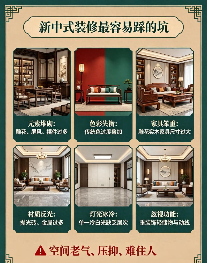 别乱装新中式！元素堆砌 = 老宅风踩雷 - 今日头条