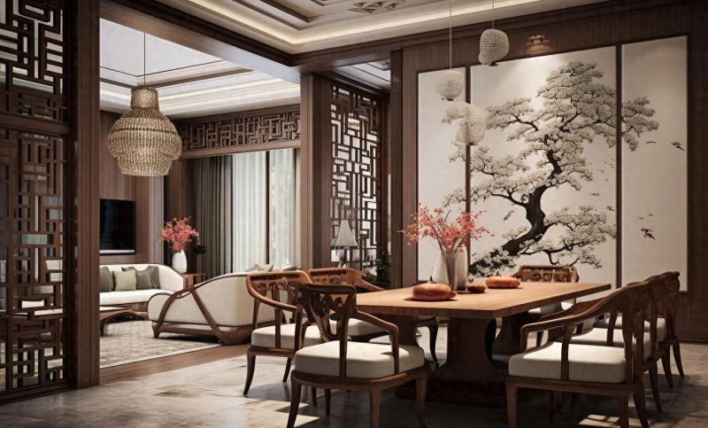 长治星湖湾85㎡新中式实景！每度装饰教你小户型装出东方大宅感 - 今日头条